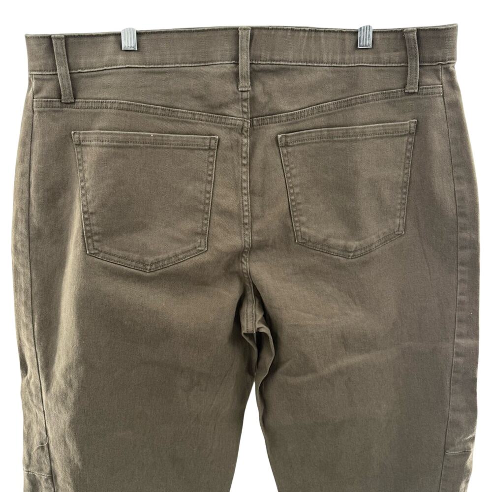 NWT Terra & Sky Women's Plus Size Loose Fit High Rise Barrel Jeans Khaki Size 18 - Picture 5 of 11